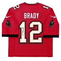 Tom Brady Tampa Bay Buccaneers Autographed Super Bowl LV Champions Red Nike Limited Jersey
