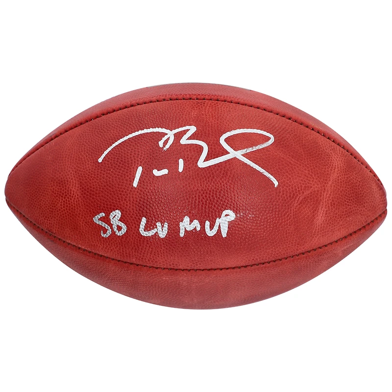 Tom Brady Tampa Bay Buccaneers Autographed Super Bowl LV Champions Super Bowl LV Pro Football with "LV MVP" Inscription
