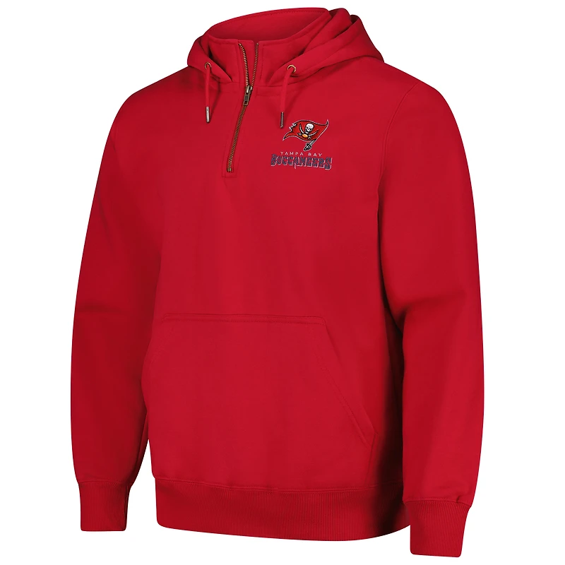 Sweat à capuche unisexe Dunbrooke Red Tampa Bay Buccaneers Defender fermeture éclair quart de tour