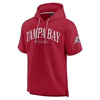 Unisex Fanatics  Cardinal Tampa Bay Buccaneers Elements Ready Short Sleeve Pullover Hoodie