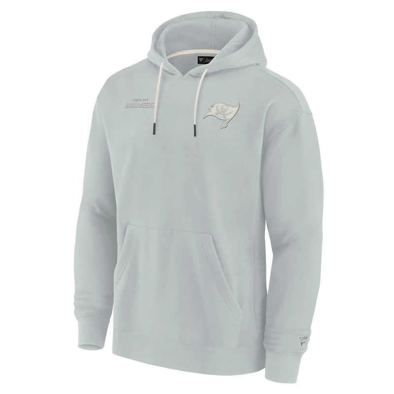 Sweat à capuche unisexe Fanatics gris Tampa Bay Buccaneers Elements super doux en polaire