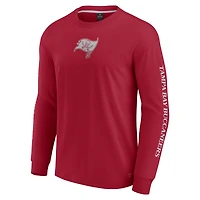 Unisex Fanatics Red Tampa Bay Buccaneers Elements Strive Long Sleeve T-Shirt