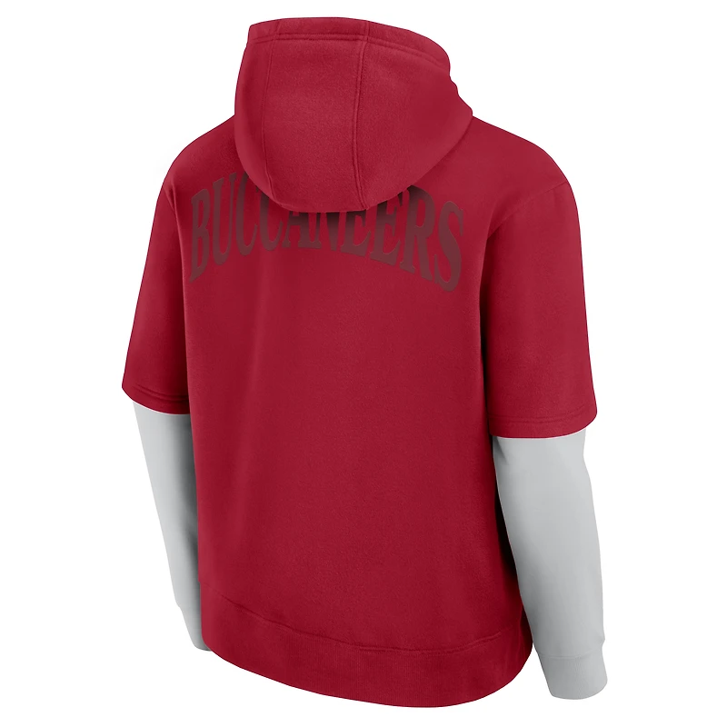 Sweat à capuche unisexe Fanatics rouge Tampa Bay Buccaneers Sleek Elements