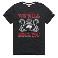 Unisex Homage Charcoal Tampa Bay Buccaneers 2026 NFL Schedule Queen Tri-Blend T-Shirt