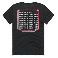Unisex Homage Charcoal Tampa Bay Buccaneers 2026 NFL Schedule Queen Tri-Blend T-Shirt