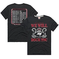 Unisex Homage Charcoal Tampa Bay Buccaneers 2026 NFL Schedule Queen Tri-Blend T-Shirt