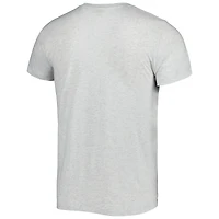 T-shirt unisexe en mélange de trois matières, hommage à Mike Alstott, joueur retraité des Tampa Bay Buccaneers, avec caricature.