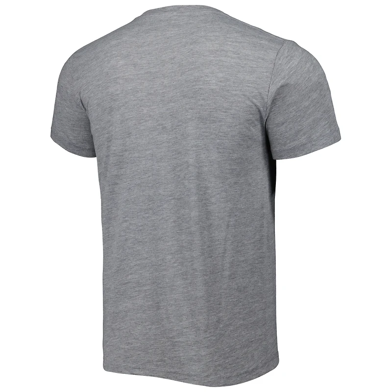 T-shirt unisexe hommage à Tom Brady et Mike Evans, gris chiné, Tampa Bay Buccaneers, NFL Jam, mélange de trois matières