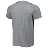 T-shirt unisexe hommage à Tom Brady et Mike Evans, gris chiné, Tampa Bay Buccaneers, NFL Jam, mélange de trois matières