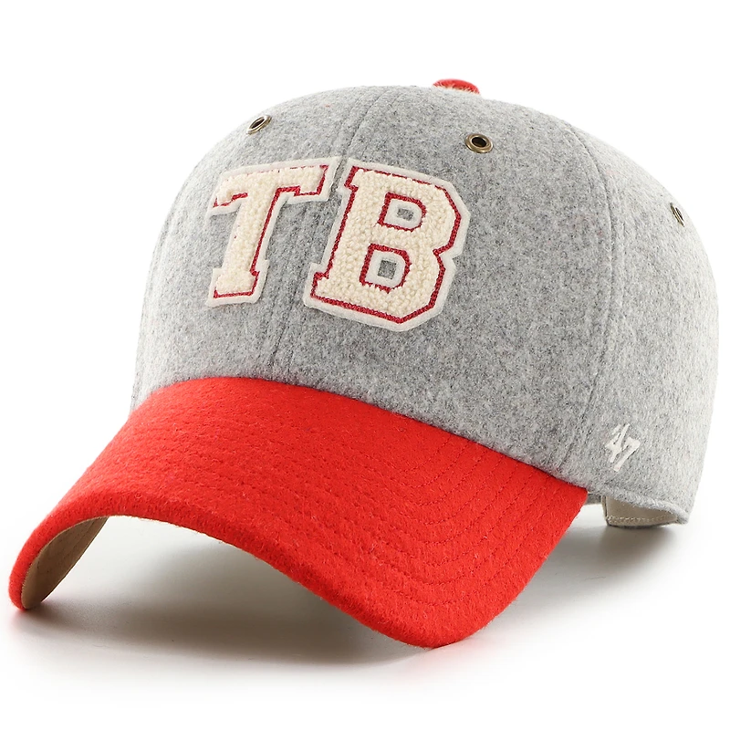 Casquette ajustable unisexe Stoney Clover Lane x '47 gris/rouge Tampa Bay Buccaneers Block Clean Up