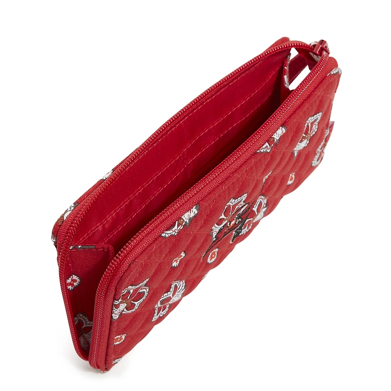 Vera Bradley Tampa Bay Buccaneers Bracelet RFID à fermeture éclair sur le devant