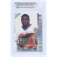 Warren Sapp Tampa Bay Buccaneers Autographed 1995 Fleer Metal #191 Beckett Fanatics Witnessed Authenticated Rookie Card