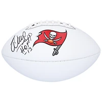 Ballon de football Franklin White Panel autographié par Warren Sapp des Tampa Bay Buccaneers avec l'inscription « HOF 13 »