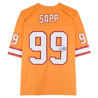 Warren Sapp Tampa Bay Buccaneers Autographed Orange Mitchell & Ness 1995 Legacy Jersey