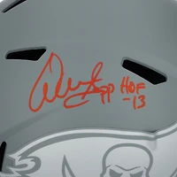 Réplique du casque Riddell Slate Speed ​​autographié par Warren Sapp des Tampa Bay Buccaneers avec inscription « HOF 13 »