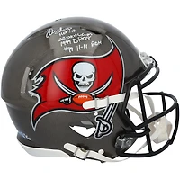 Casque Riddell Speed ​​Authentic autographié par Warren Sapp des Buccaneers de Tampa Bay, avec inscriptions multiples