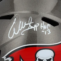 Réplique du casque Riddell Speed ​​autographié par Warren Sapp des Tampa Bay Buccaneers avec inscription « HOF 13 »
