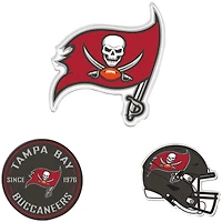 WinCraft  Tampa Bay Buccaneers 3-Pack Premium Fridge Magnet Set