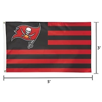 WinCraft Tampa Bay Buccaneers 3' x 5' Americana Stars & Stripes Deluxe Flag