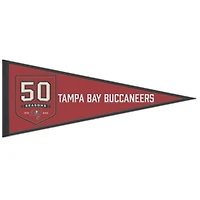 WinCraft Tampa Bay Buccaneers 50th Season 13" x 32" Wool Pennant