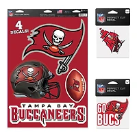 WinCraft Tampa Bay Buccaneers Decal Variety Pack