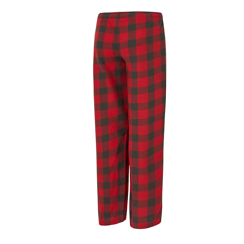 Ensemble pyjama en flanelle rouge/étain pour femme Concepts Sport Tampa Bay Buccaneers Avondale avec t-shirt et pantalon