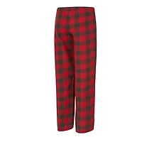 Ensemble pyjama en flanelle rouge/étain pour femme Concepts Sport Tampa Bay Buccaneers Avondale avec t-shirt et pantalon