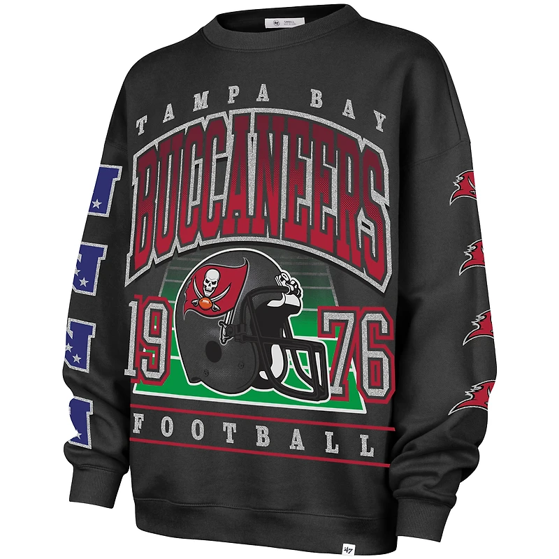 Sweat-shirt oversize anthracite '47 des Tampa Bay Buccaneers pour femme
