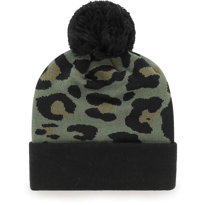 Bonnet en tricot à revers Bagheera Tampa Bay Buccaneers '47 vert/noir pour femme avec pompon