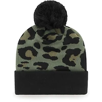 Bonnet en tricot à revers Bagheera Tampa Bay Buccaneers '47 vert/noir pour femme avec pompon