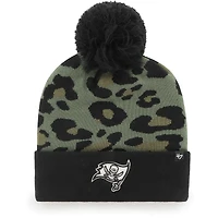 Bonnet en tricot à revers Bagheera Tampa Bay Buccaneers '47 vert/noir pour femme avec pompon