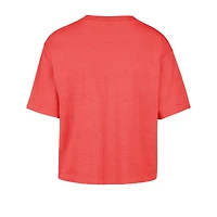 Women's '47  Red Tampa Bay Buccaneers Cropped Mindi Slub T-Shirt