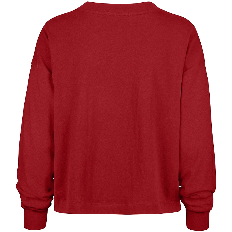 T-shirt court à manches longues rouge '47 Tampa Bay Buccaneers Muse Sydney pour femme