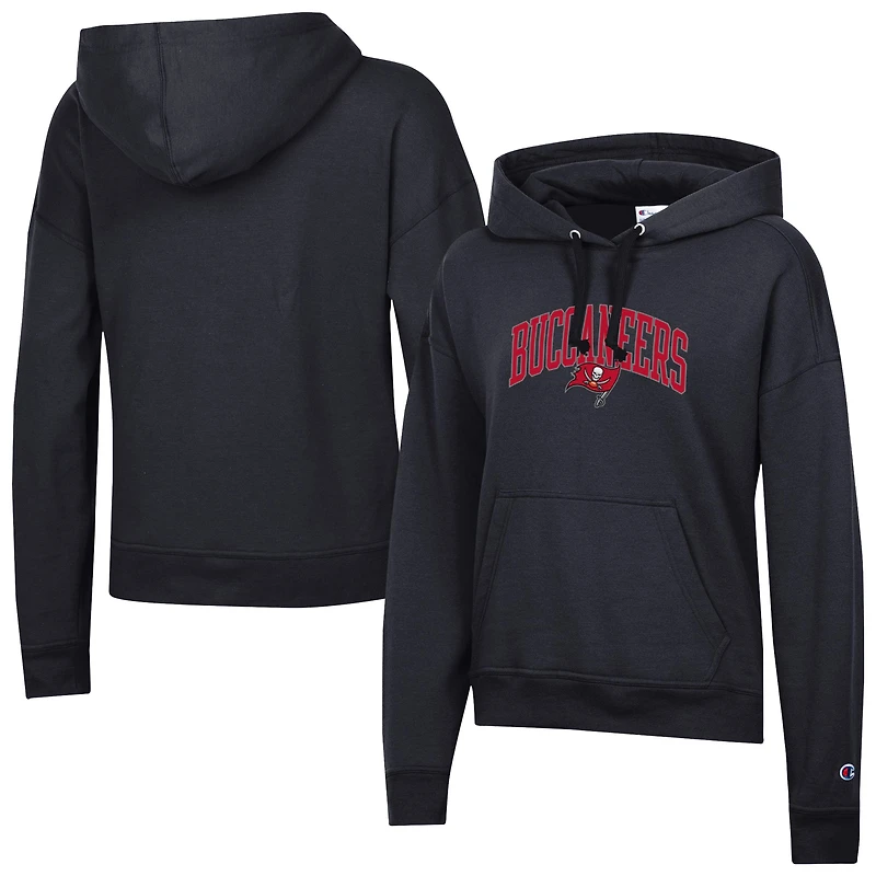 Sweat à capuche Powerblend noir Champion pour femme des Tampa Bay Buccaneers