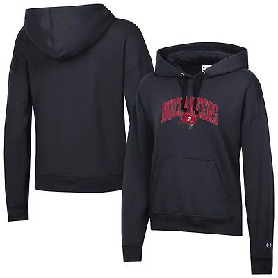 Sweat à capuche Powerblend noir Champion pour femme des Tampa Bay Buccaneers