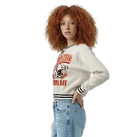 Women's Champion  Cream Tampa Bay Buccaneers Reverse Weave Fleece Sweatshirt