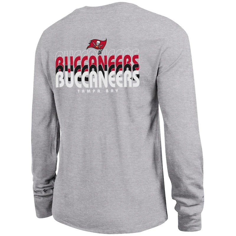 T-shirt à manches longues gris Champion pour femme des Buccaneers de Tampa Bay