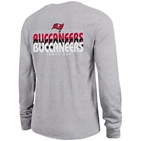 T-shirt à manches longues gris Champion pour femme des Buccaneers de Tampa Bay