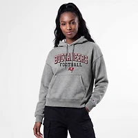Sweat à capuche Champion Triumph Tri-Blend gris pour femme, des Tampa Bay Buccaneers.