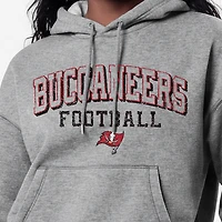 Sweat à capuche Champion Triumph Tri-Blend gris pour femme, des Tampa Bay Buccaneers.