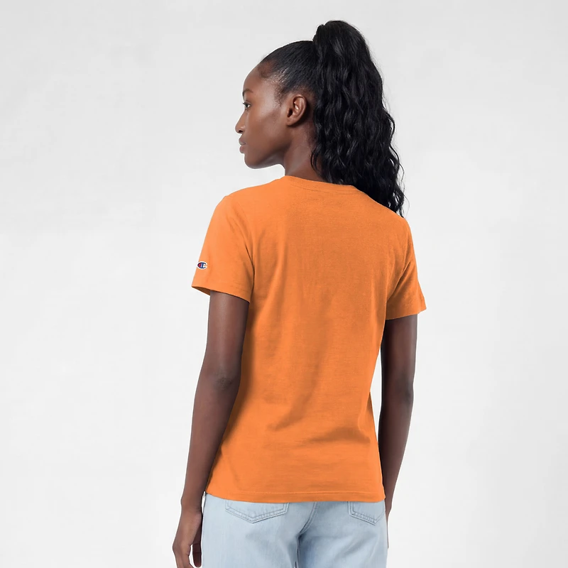 Women's Champion  Orange Tampa Bay Buccaneers Logo T-Shirt