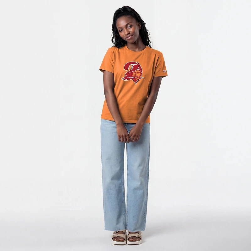 Women's Champion  Orange Tampa Bay Buccaneers Logo T-Shirt