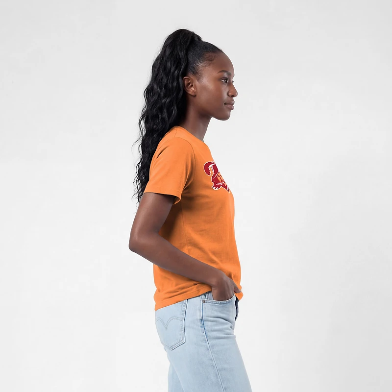 Women's Champion  Orange Tampa Bay Buccaneers Logo T-Shirt