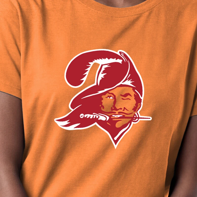 Women's Champion  Orange Tampa Bay Buccaneers Logo T-Shirt