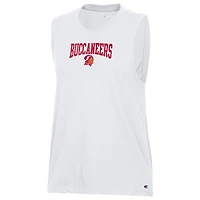 Women's Champion  White Tampa Bay Buccaneers Muscle Tank Top