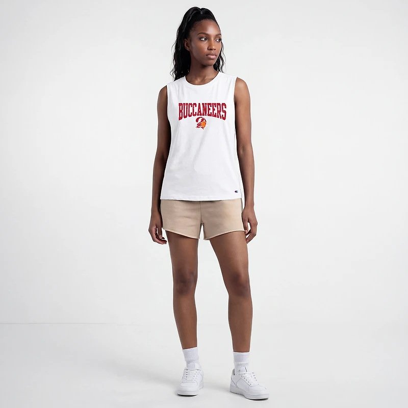 Women's Champion  White Tampa Bay Buccaneers Muscle Tank Top