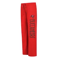 Ensemble débardeur et pantalon Concepts Sport pour femmes, noir/rouge, Tampa Bay Buccaneers