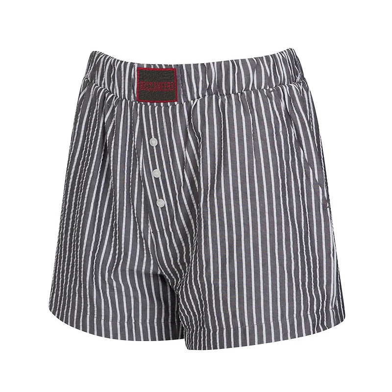 Ensemble de deux boxers à rayures et imprimés unis pour femme Concepts Sport Anthracite des Buccaneers Tampa Bay