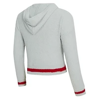 Ensemble sweat à capuche et short manches longues Whitley gris Tampa Bay Buccaneers pour femme