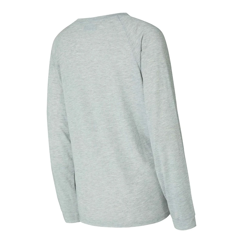 Ensemble t-shirt à manches longues et short raglan Petition de Tampa Bay Buccaneers pour femme Concepts Sport rouge/gris